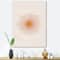 Designart - Orange Sun Print II - Modern Canvas Wall Art Print